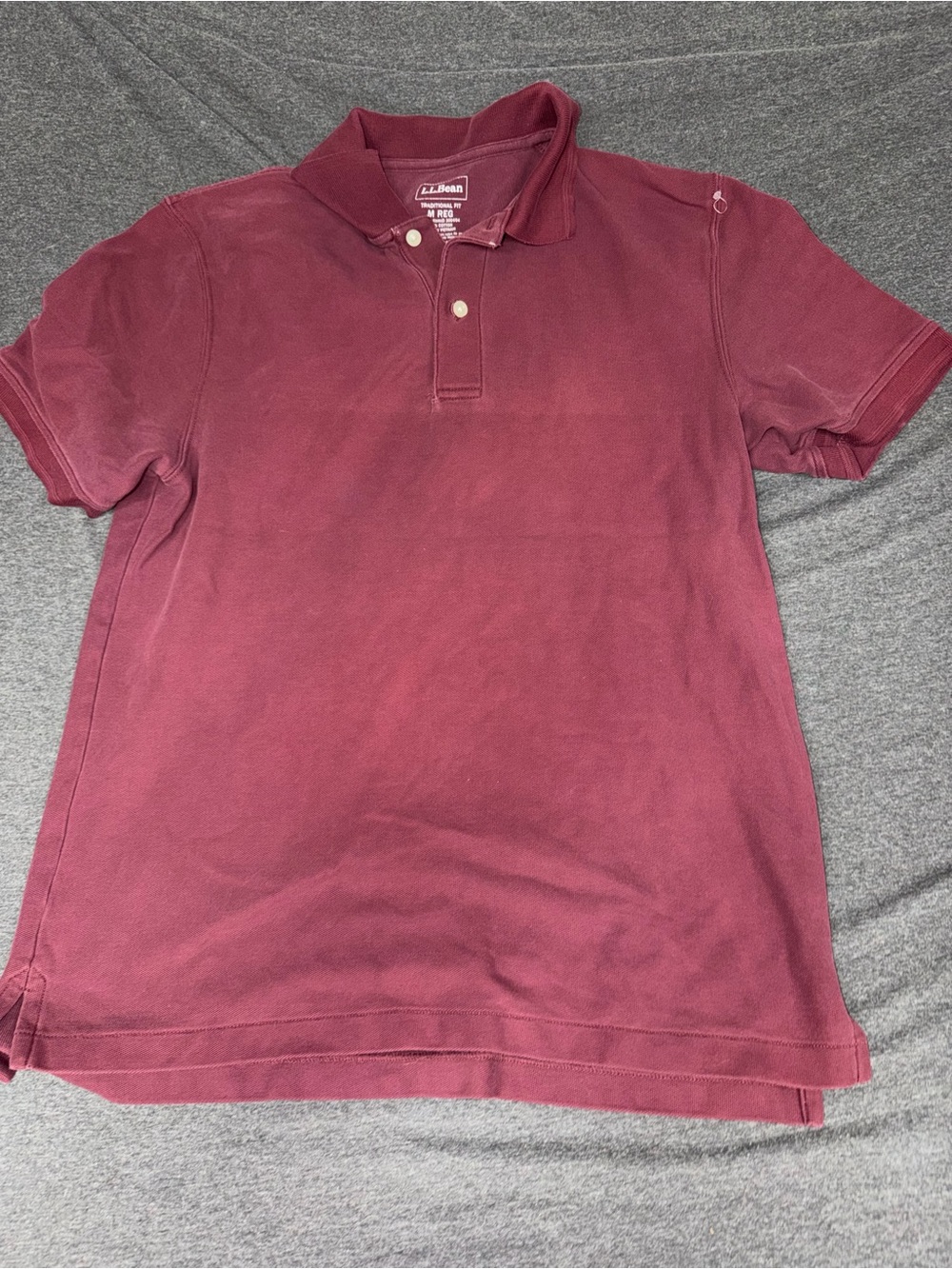 L.L. Bean Men's Polo in Deep Wine